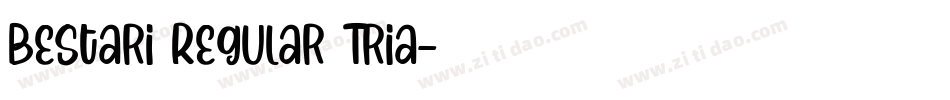Bestari Regular Tria字体转换